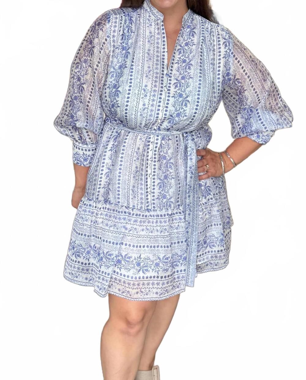 NEW JOY JOY garden dress in porcelain print